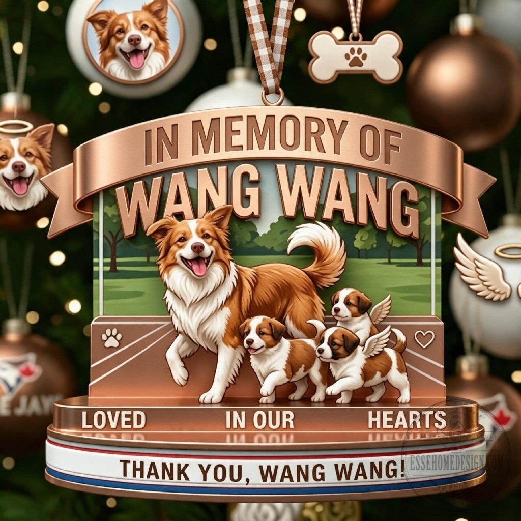 "Commemorative Wang Wang Ornaments and Jewelry: Must-Have Souvenirs & Gifts" 17 Justice for WangWang and her puppies Ornament Souvenir