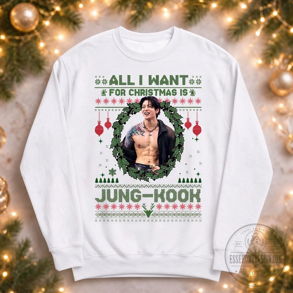 Jungkook BTS Ugly Christmas Sweater